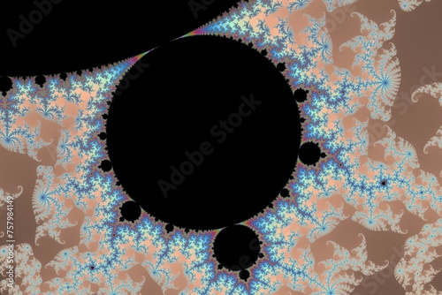 Obraz na plátně Beautiful zoom into the infinite mathematical mandelbrot set fractal
