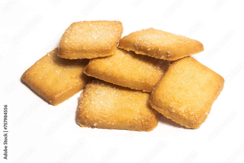 Group of danish butter cookies the finnish bread cookie isolated on white background clipping path Group of danish butter cookies the finnish bread cookie isolated on white background clipping path