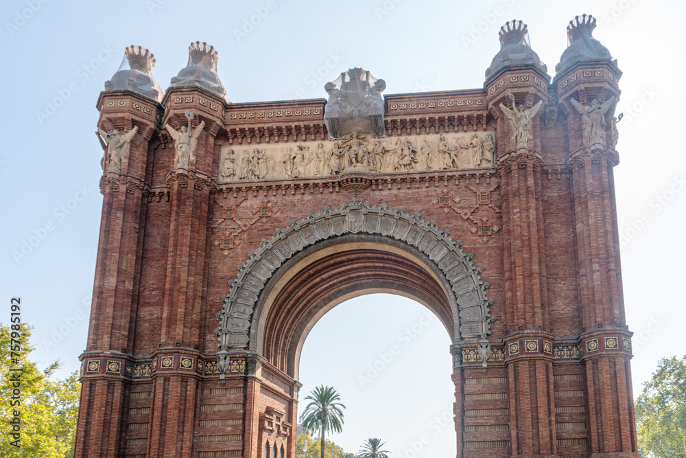 Obraz premium Arco de Triunfo de Barcelona 