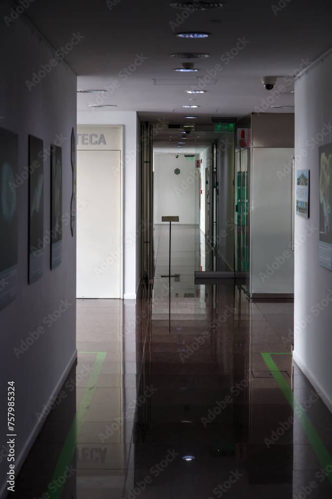 corridor in the building corridor in the building