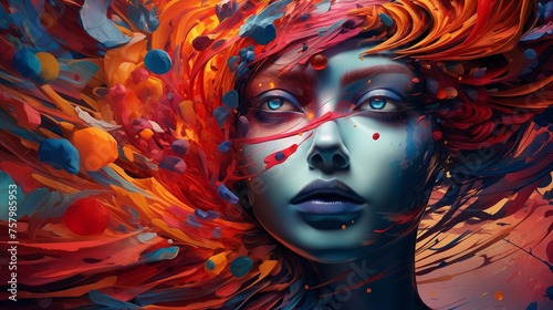 Step into the dynamic universe of NFT digital art  where innovation meets expression in a symphony of colors and forms  rendered in lifelike HD detail  offering a glimpse into the future of artistic.