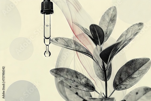 Essential Oil Elegance: Purity and Potency in Contemporary Art Collage

