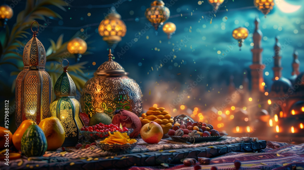 Fototapeta premium Background for Ramadan and religious occasions