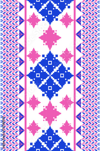 seamless knitted patternGeometric ethnic oriental pattern traditional Design for background,carpet,wallpaper,clothing,wrapping,Batik,fabric,Vector illustration. embroidery style.