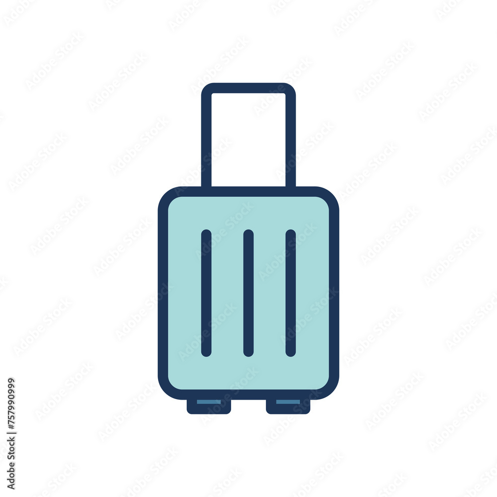 Obraz premium luggage icon symbol vector template 