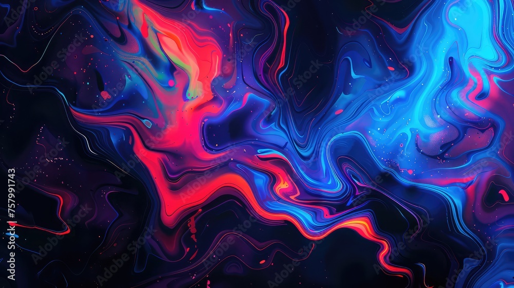 Abstract background of acrylic paint in blue and pink tones. Liquid marble pattern. Abstract background of acrylic paint in blue and pink tones. Liquid marble pattern.