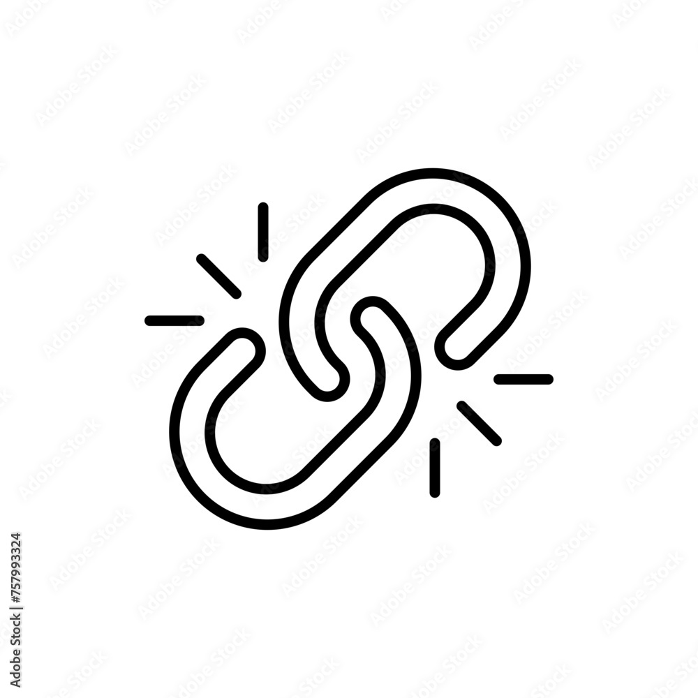 Link outline icons, minimalist vector illustration ,simple transparent graphic element .Isolated on white background Link outline icons, minimalist vector illustration ,simple transparent graphic element .Isolated on white background
