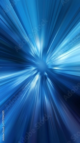 Blue blurred motion background, abstract speed.