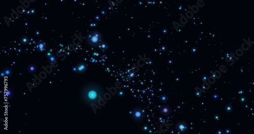 Composition of scorpio star sign over starry night sky