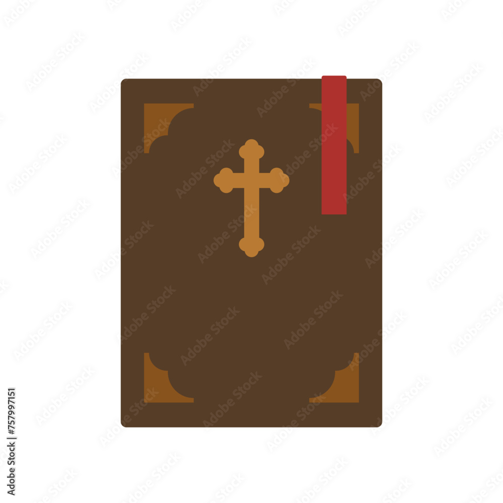 Obraz premium bible holy scripture vector flat