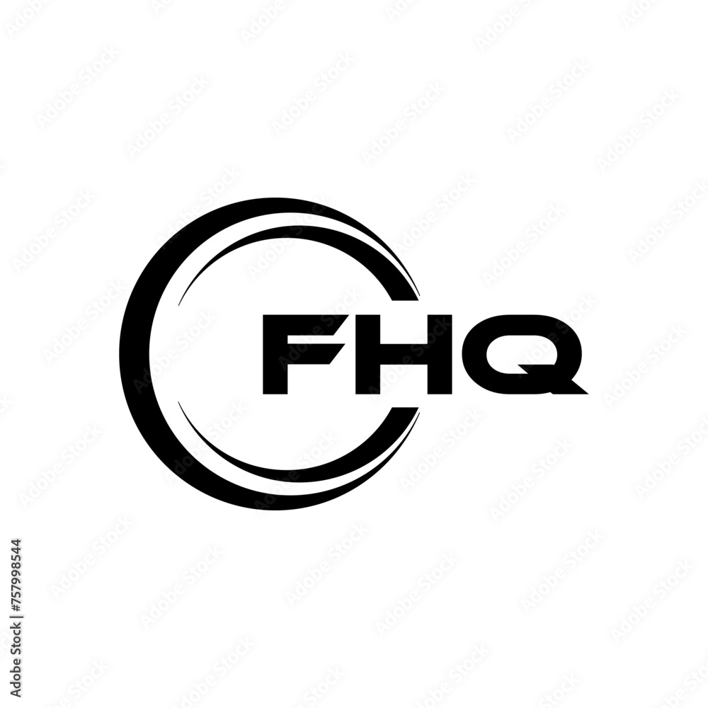 FHQ letter logo design in illustration. Vector logo, calligraphy designs for logo, Poster, Invitation, etc. FHQ letter logo design in illustration. Vector logo, calligraphy designs for logo, Poster, Invitation, etc.