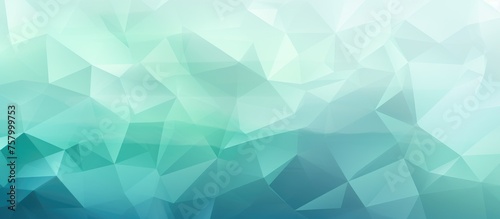 Low poly crystal background in Light Blue and Green colors.