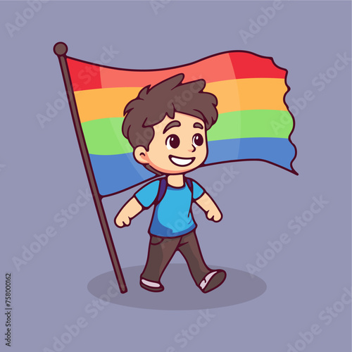 cute gay going on road holdin...