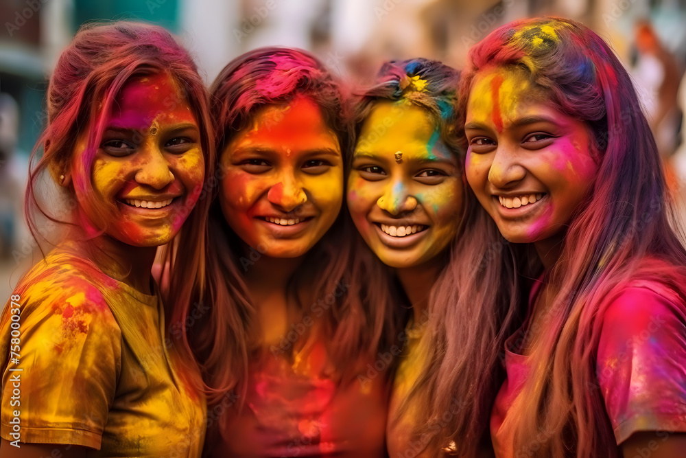 Friends sharing joy at the Holi festival.
Group of friends sharing joyful moments during Holi, with vivid colors symbolizing the festival's spirit. Ideal for cultural and friendship themes. Friends sharing joy at the Holi festival.
Group of friends sharing joyful moments during Holi, with vivid colors symbolizing the festival's spirit. Ideal for cultural and friendship themes.
