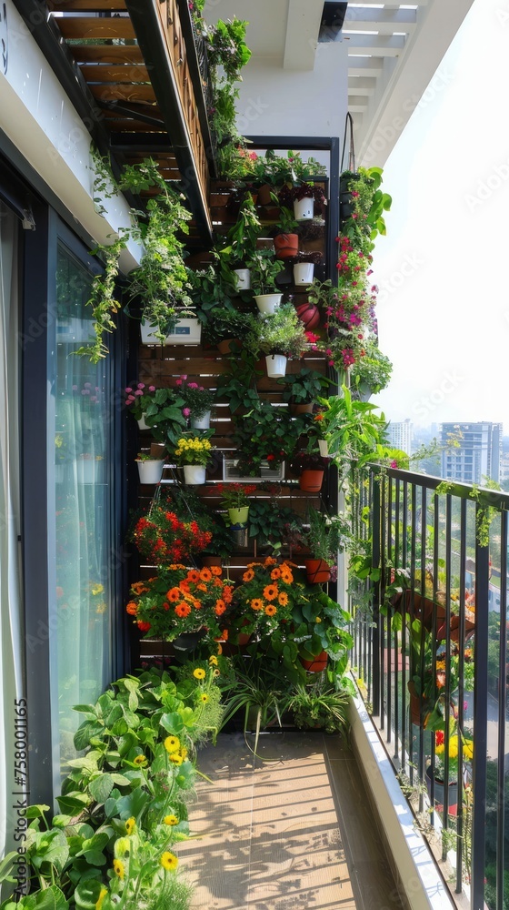 Balcony farms in city apartments showcasing urban gardening. Balcony farms in city apartments showcasing urban gardening.