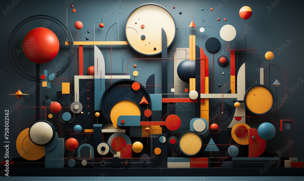 Dark background with colored 3D rectangles of different sizes. Dark background with colored 3D rectangles of different sizes.