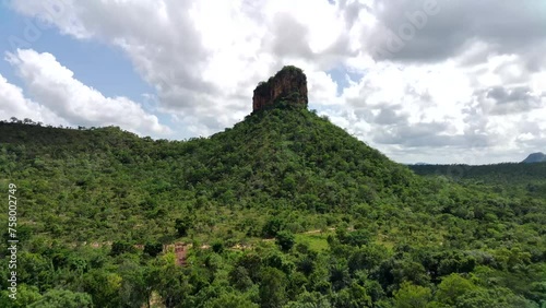 Captivating Drone Perspective: Majestic Vistas of Chapada das Mesas, Brazil photo