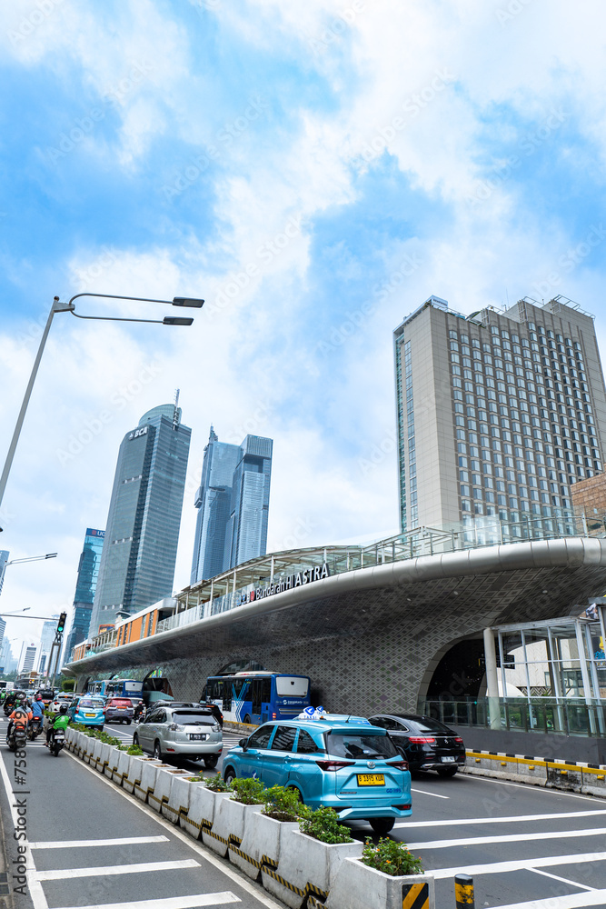 Jakarta, Indonesia - 03.05.2024: Jakarta MRT metro train station in ...