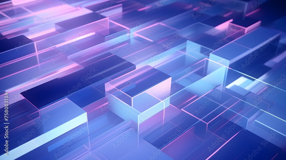 3d rendering of purple and blue abstract geometric background. Scene for advertising, technology, showcase, banner, game, sport, cosmetic, business, metaverse. Sci-Fi Illustration. Product display 3d rendering of purple and blue abstract geometric background. Scene for advertising, technology, showcase, banner, game, sport, cosmetic, business, metaverse. Sci-Fi Illustration. Product display