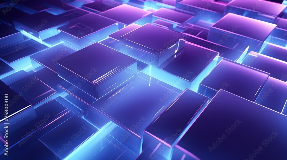 3d rendering of purple and blue abstract geometric background. Scene for advertising, technology, showcase, banner, game, sport, cosmetic, business, metaverse. Sci-Fi Illustration. Product display 3d rendering of purple and blue abstract geometric background. Scene for advertising, technology, showcase, banner, game, sport, cosmetic, business, metaverse. Sci-Fi Illustration. Product display