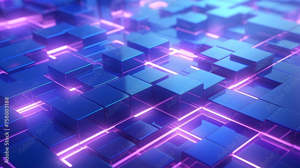 3d rendering of purple and blue abstract geometric background. Scene for advertising, technology, showcase, banner, game, sport, cosmetic, business, metaverse. Sci-Fi Illustration. Product display 3d rendering of purple and blue abstract geometric background. Scene for advertising, technology, showcase, banner, game, sport, cosmetic, business, metaverse. Sci-Fi Illustration. Product display