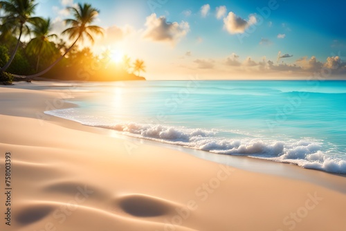 Blurred tropical beach © RORON