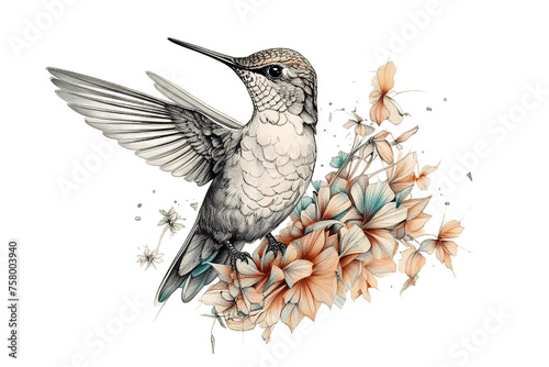 colibri fond martin ou blanc graphique illustration sur p�cheur d'oiseau photo