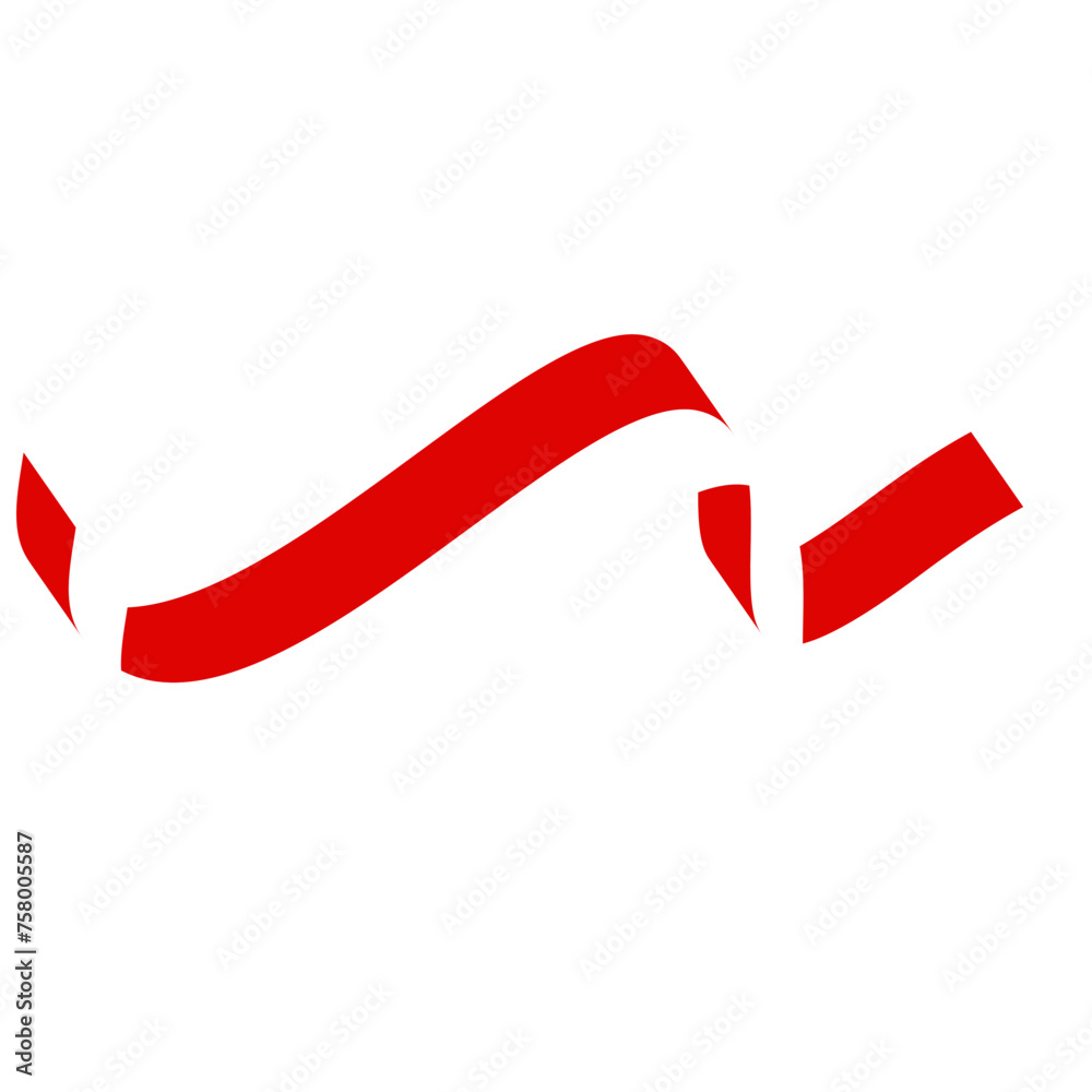 Indonesia Flag Ribbon Indonesia Flag Ribbon