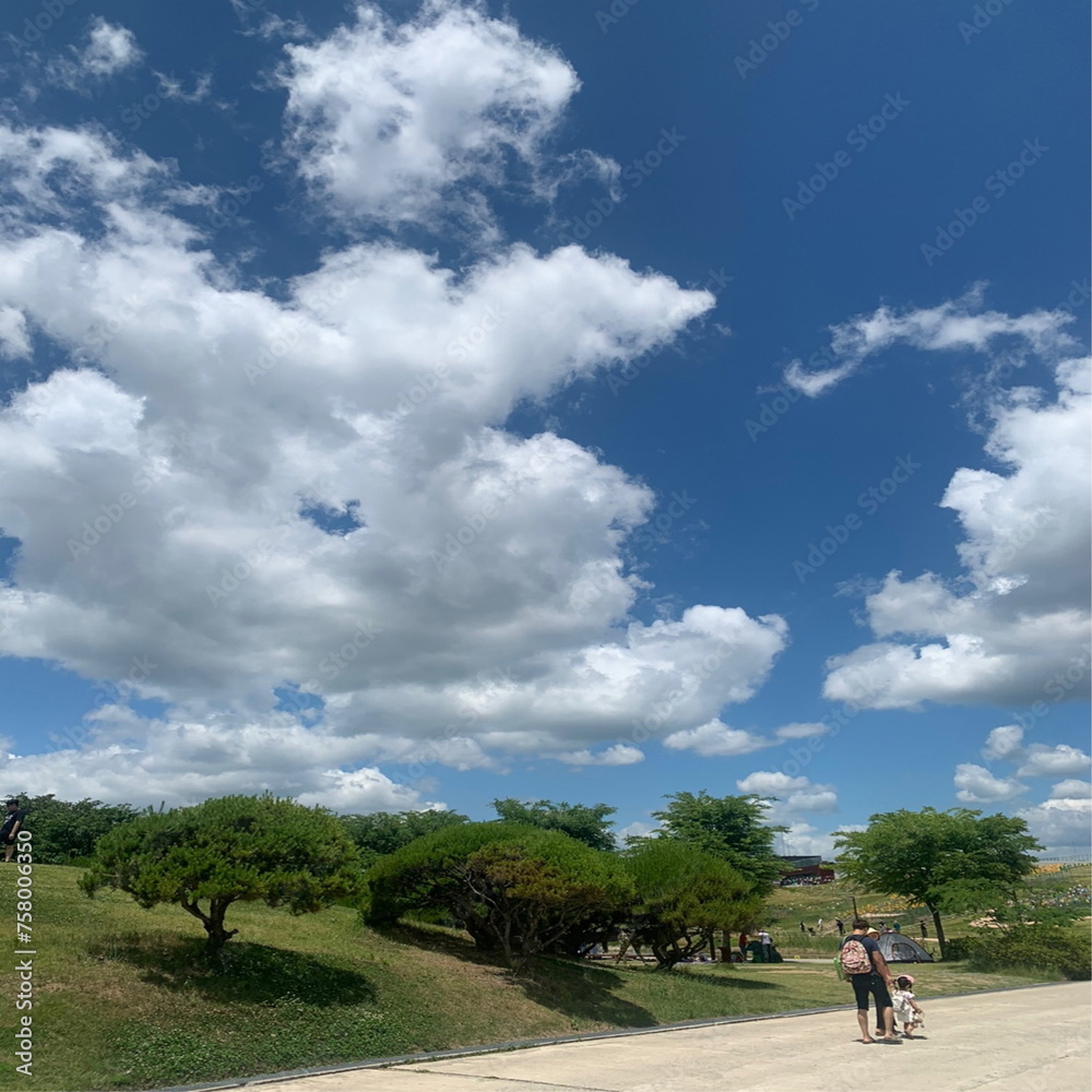 clear day of clouds