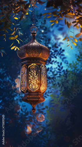 Happy eid ul fitr islamic background social media poster design