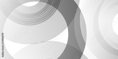 Abstract background with circles texture. Lines futuristic technology background.  Metal line round background. 