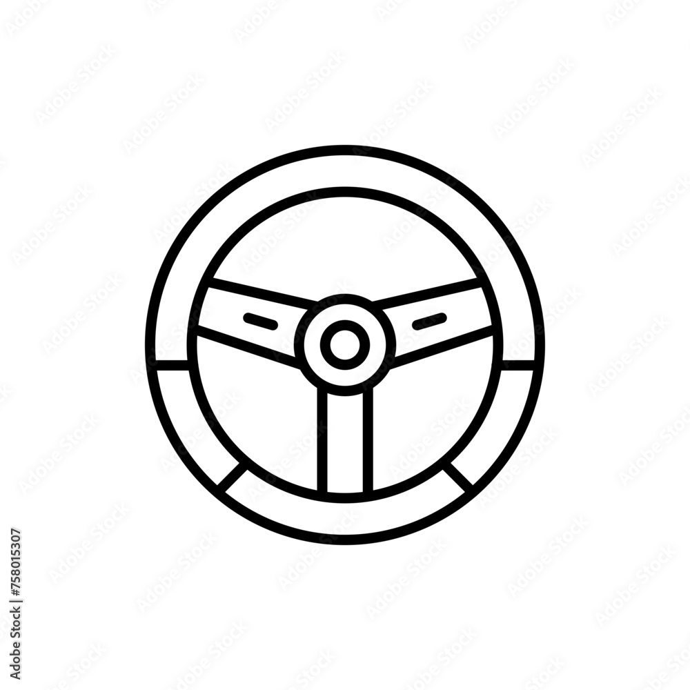 Steering wheel outline icons, minimalist vector illustration ,simple transparent graphic element .Isolated on white background Steering wheel outline icons, minimalist vector illustration ,simple transparent graphic element .Isolated on white background
