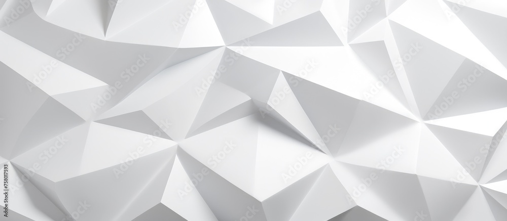 Abstract geometric white background with paper origami pattern. Abstract geometric white background with paper origami pattern.