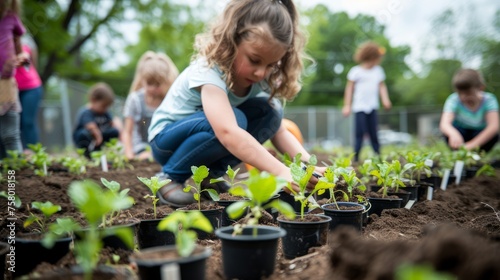 Hosting a community garden planting event to kick off the gardening season