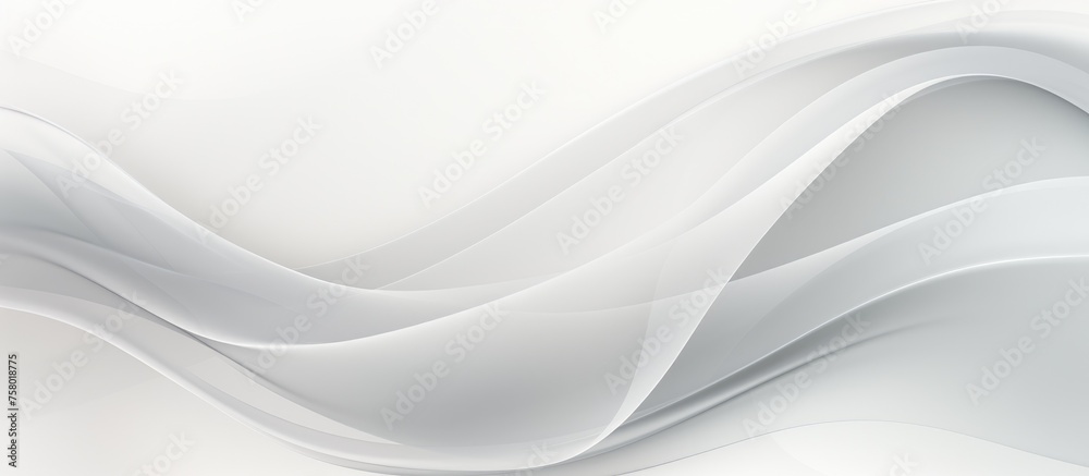 Abstract white background with wave elements in a modern design, line texture in a contemporary style for wallpaper. Light gray template for weddings or business presentations. - obrazy, fototapety, plakaty 