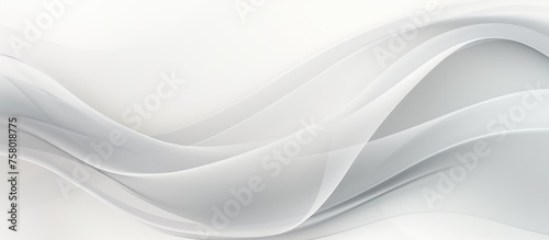 Abstract white background with wave elements in a modern design, line texture in a contemporary style for wallpaper. Light gray template for weddings or business presentations. photo