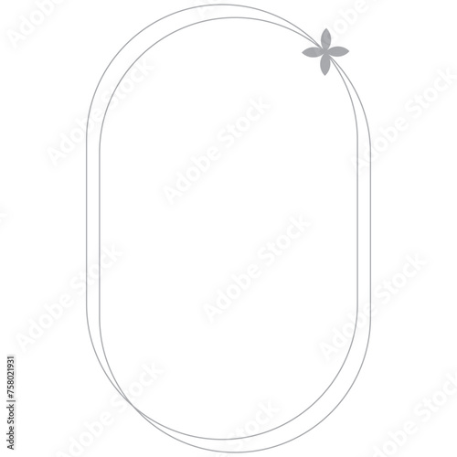 Monoline Arch Frame Illustration