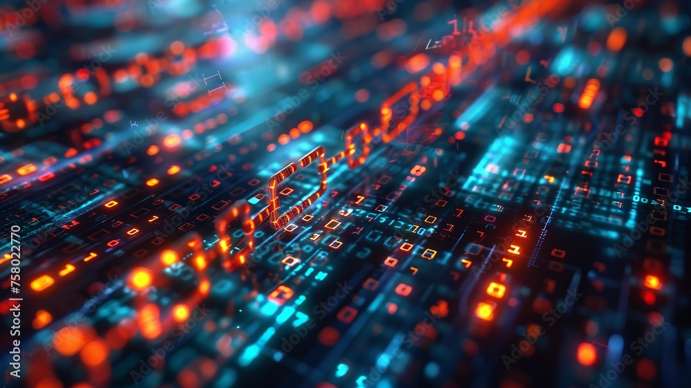 blockchain in securing e-commerce transactions illustrated in 3D blockchain in securing e-commerce transactions illustrated in 3D