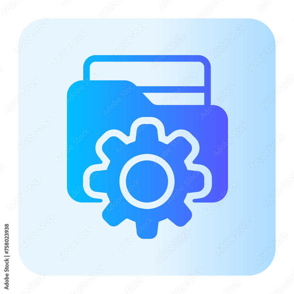 digital asset management gradient icon