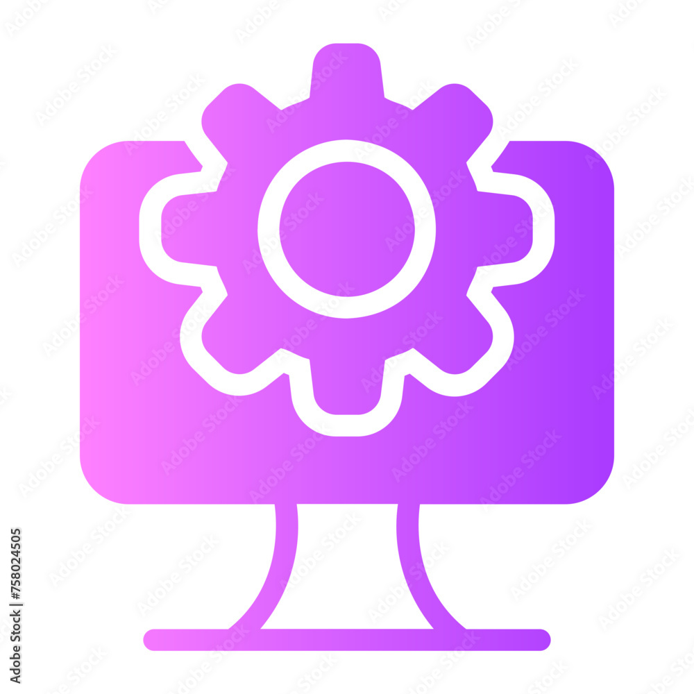 Integrated System gradient icon Integrated System gradient icon