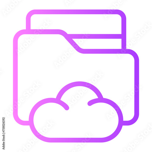backup copy gradient icon