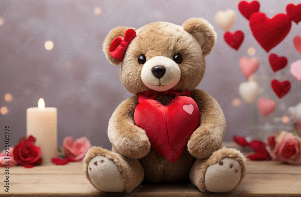 teddy bear with heart