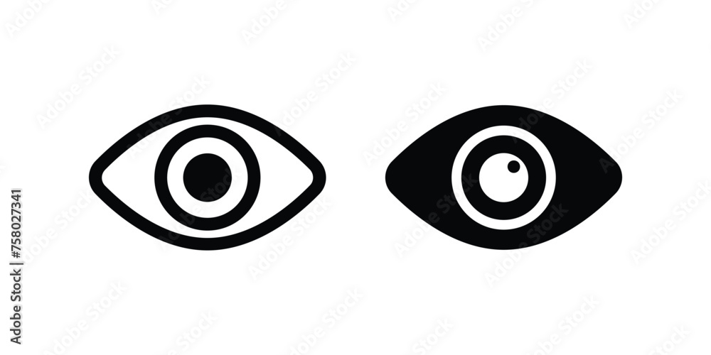 Eye icon. flat illustration of vector icon Eye icon. flat illustration of vector icon