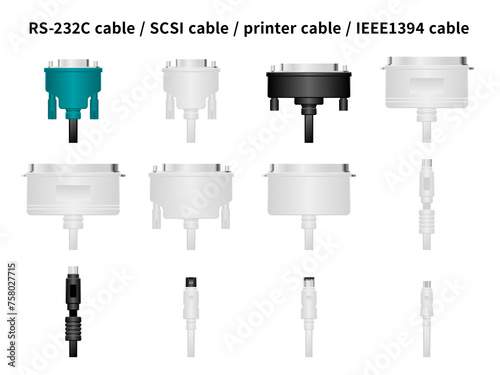 RS-232Cケーブル・SCSIケーブル・プリンタケーブル・IEEE1394ケーブル photo