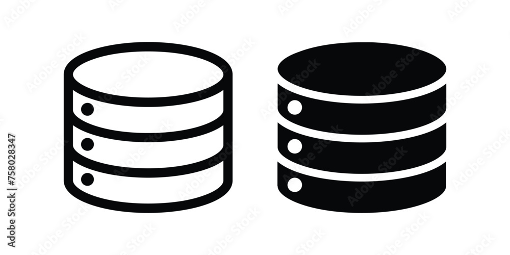 Database icon. storage sign. flat illustration of vector icon Database icon. storage sign. flat illustration of vector icon