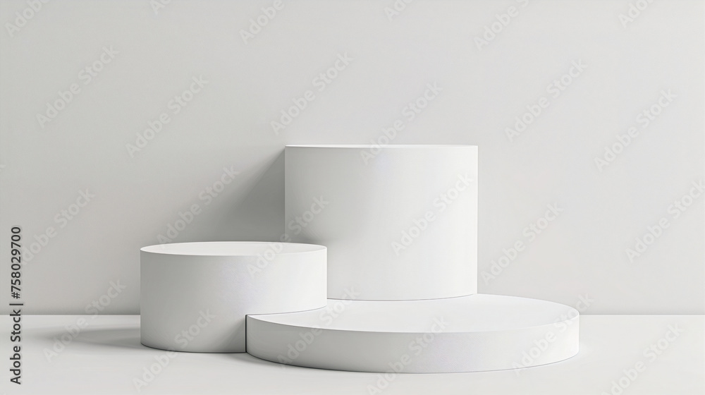 Podium on a clean white background. Studio room. Generative AI
Podium on a clean white background. Studio room. Generative AI