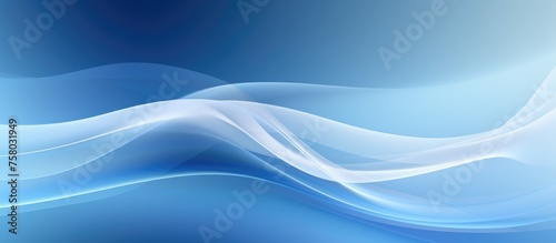 Abstract blurred background in light blue color gradient. Suitable for business design. © Vusal