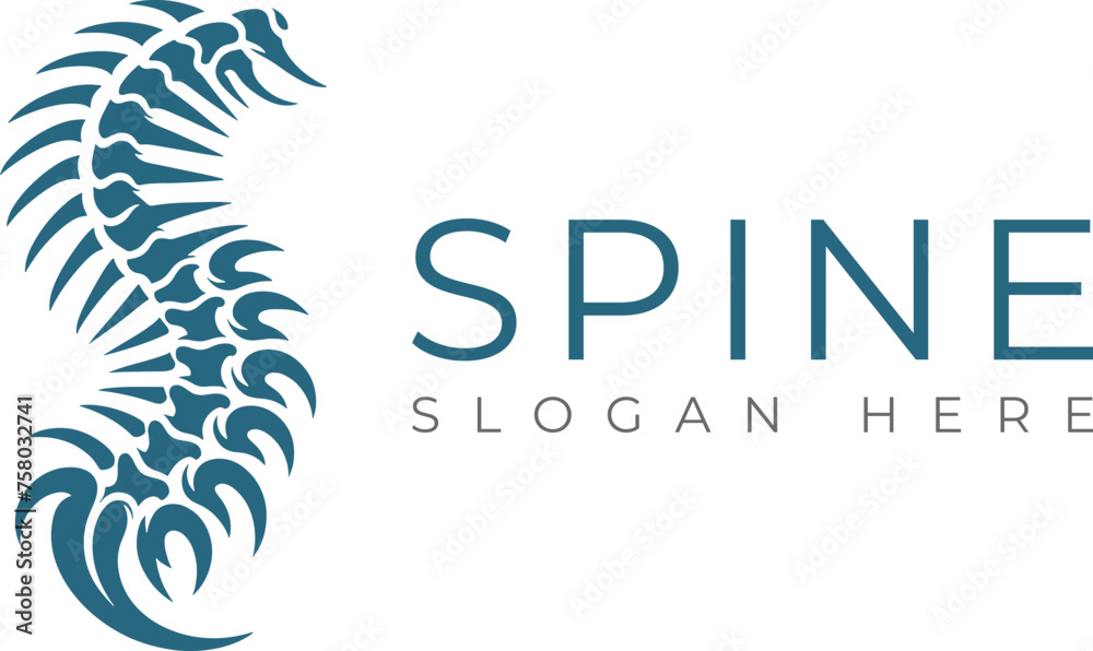 Spine Logo icon silhouette symbols clipart, human spine creative logo concept Spine Logo icon silhouette symbols clipart, human spine creative logo concept
