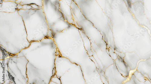Calacatta marble with golden veins texture background