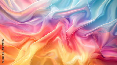 Colorful smooth silky background concept in a translucent style